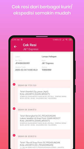 Cek Resi dan Ongkos Kirim screenshot 5