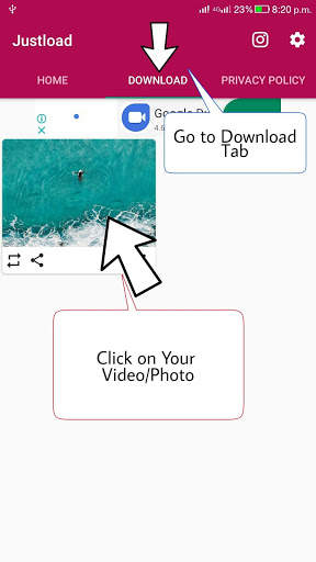 Video Downloader for Instagram - Justload for Inst screenshot 7