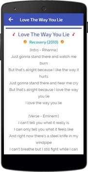 Lyrics of Eminem screenshot 1