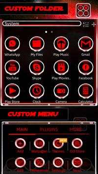 Red Nova Go Launcher Theme screenshot 7