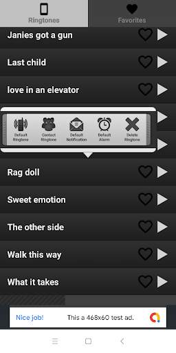 Aerosmith ringtones screenshot 3