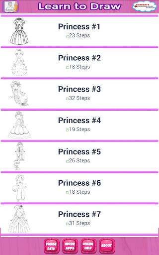 Easy Draw: Learn How to Draw a Princesses & Queens screenshot 11