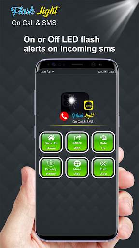 Flashlight on Call and SMS: Flash Alert 2021 screenshot 5