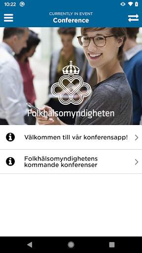 Folkhälsomyndigheten Konferens screenshot 1