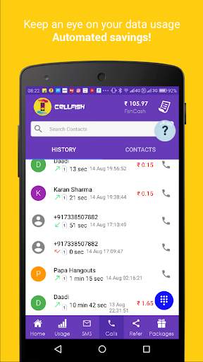 Cell.Fish - Safe SMS, Slick Dialer, Save Money Wiz स्क्रीनशॉट 2