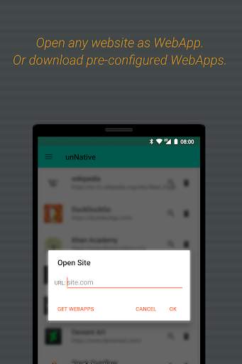 unNative - WebApp Browser screenshot 2