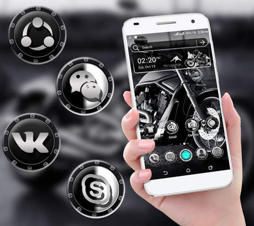 Motorbike Launcher Theme screenshot 3