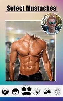 Men Body Builder Photo Editor : SixPack tattoo App screenshot 6