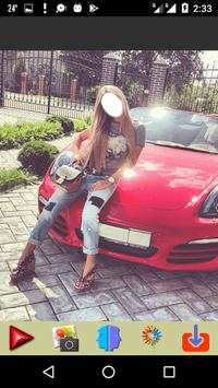 Women Selfie-Car Photo Frames 3 تصوير الشاشة