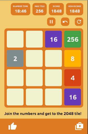 2048 screenshot 2