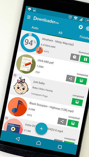 Downloader - Fast & Free Download Manager 1 تصوير الشاشة
