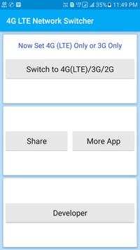 4G LTE Network Switcher screenshot 2