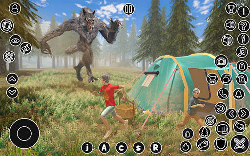 Wild Forest Werewolf Games 3D screenshot 1