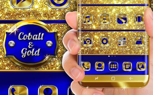 Cobalt and Gold Launcher Theme screenshot 5