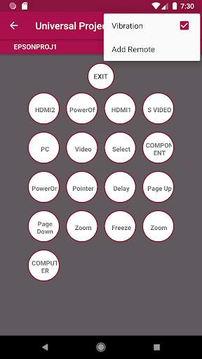 Universal Projector Remote Control screenshot 8