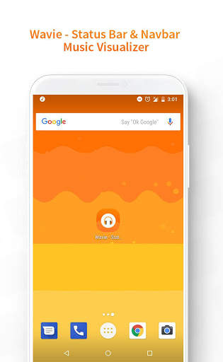 Wavie - Status Bar & Navbar Music Visualizer screenshot 1