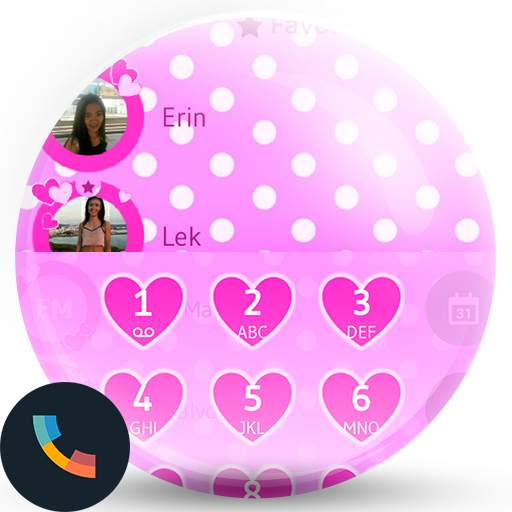 Love Hearts Dialer Theme 100