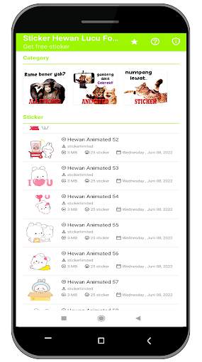 Sticker Hewan Gif WAStickerApp screenshot 2