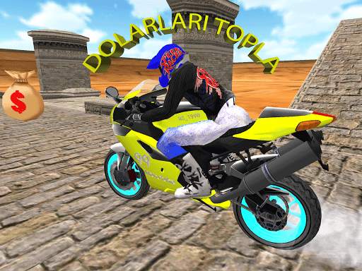 Motosiklet Kaçış Simülatörü - Hızlı Araba ve Polis screenshot 2