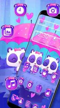 Cute Pink Couple Panda Theme screenshot 3
