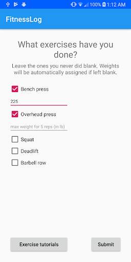 FitnessLog screenshot 4