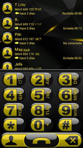 THEME FUTURA YELLOW EXDIALER screenshot 1