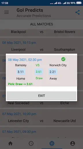 Gol Predicts screenshot 1
