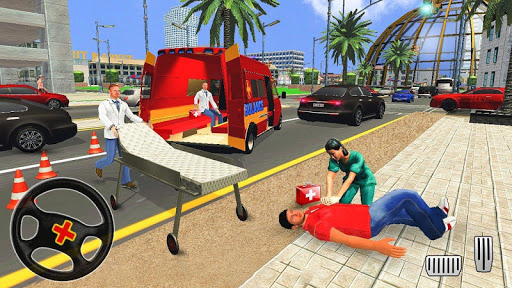 City Ambulance Rescue Simulator Games 🚑 🚁 screenshot 2