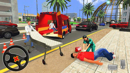 City Ambulance Rescue Simulator Games 🚑 🚁 screenshot 2