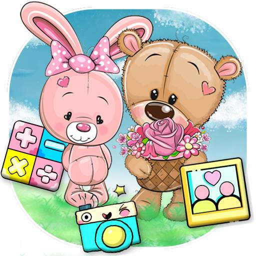 Lovely Teddy Bear Bunny Couple Theme🐰🐻 1.1.2