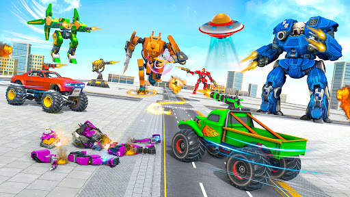 Police Truck - Robot Car Game screenshot 3