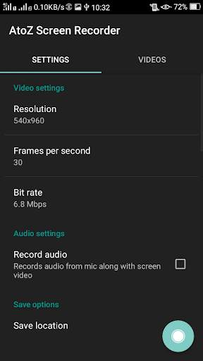AtoZ Screen Recorder - No Watermark screenshot 1