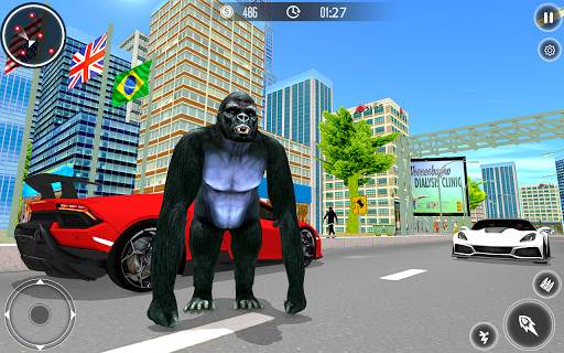 Gorilla City Simulator - Rope Hero Gorilla Game screenshot 10