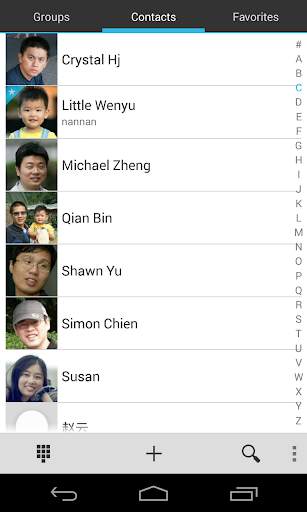 exDialer Light ICS Theme screenshot 2