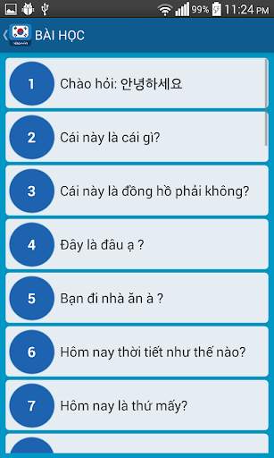 Hoc tieng han - Learn Korean screenshot 2