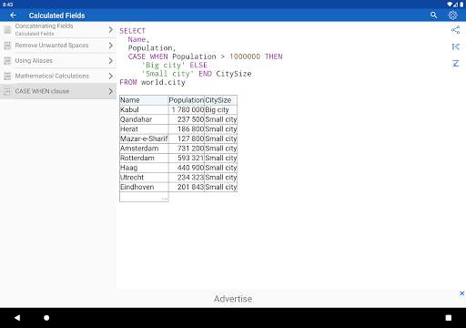 SQL Free स्क्रीनशॉट 19