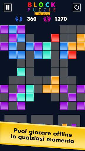 Blocco puzzle tre in fila (Block puzzle) screenshot 5