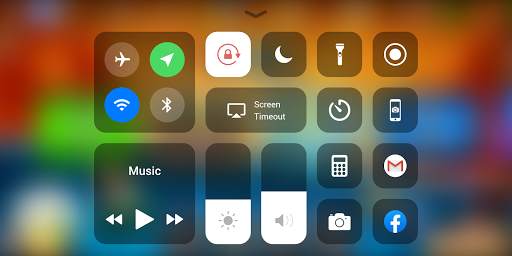 Control Center iOS 15 7 تصوير الشاشة