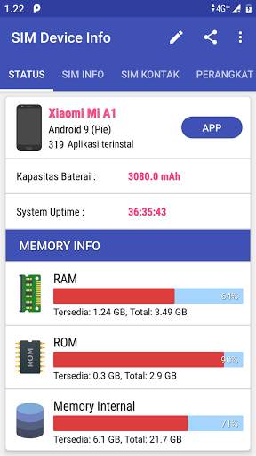 SIM Device Info screenshot 1