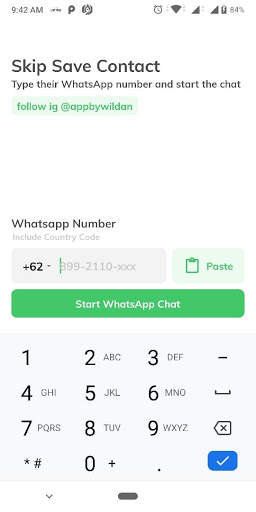 Easy WA Chat - Chat Stranger without save contact screenshot 2