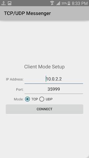 TCP/UDP Messenger screenshot 3