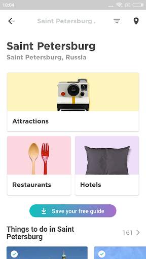 Saint Petersburg Travel Guide in English with map screenshot 1