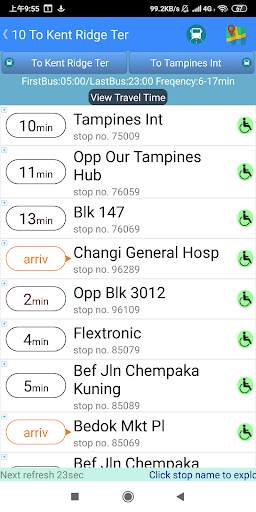 SG Bus / MRT Tracker screenshot 2