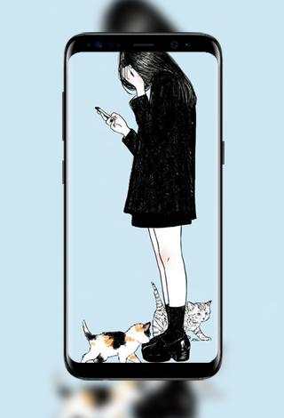 Lonely Girl Wallpapers 5 تصوير الشاشة