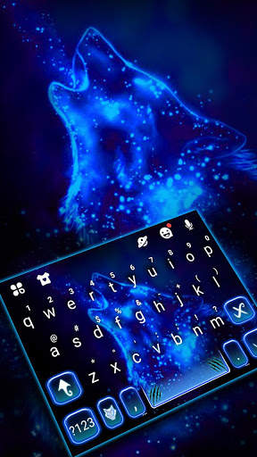 Wolf Night Keyboard Theme screenshot 1