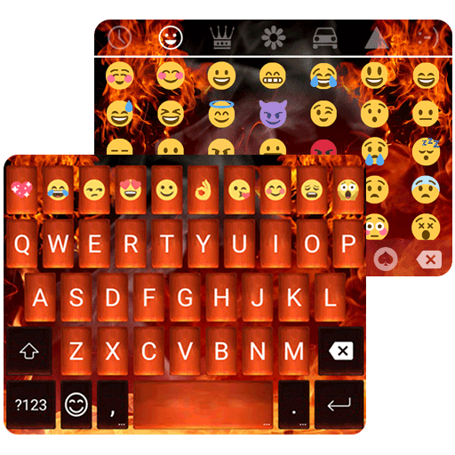 Neon Fire Keyboard 🔥Emoji Keyboard Theme иконка