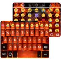 Neon Fire Keyboard 🔥Emoji Keyboard Theme