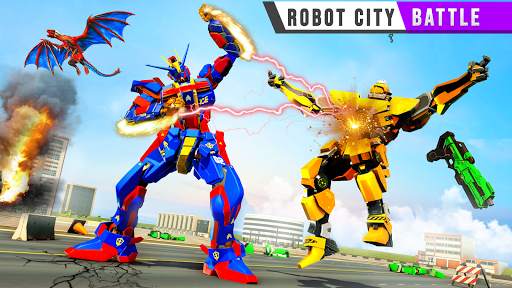 Police Shark Robot Car Game screenshot 10