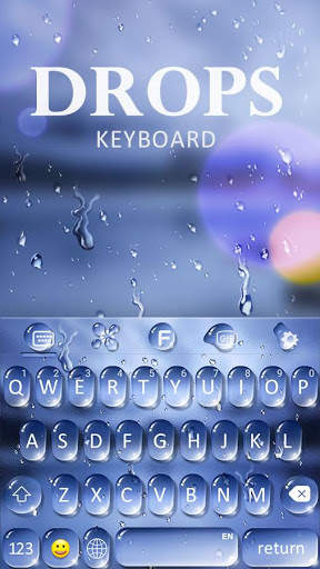 Water Drops Theme - Keyboard Theme for Android screenshot 1
