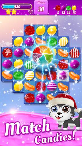 Candy Shop Match 3: Crush Swap 1 تصوير الشاشة